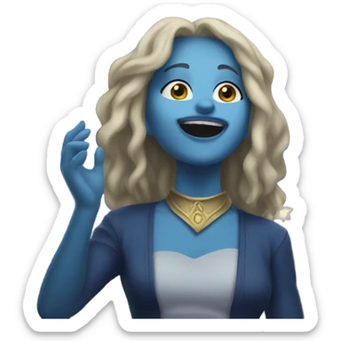 Laufey the girl singing on stage sticker