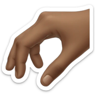 hand reaching sticker