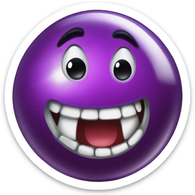 Bowling ball crying sticker
