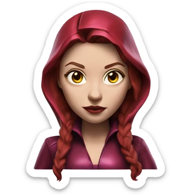 The Scarlet Witch Marvel Realistic 3D sticker