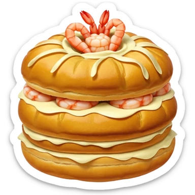 Un choux à la crevette sticker