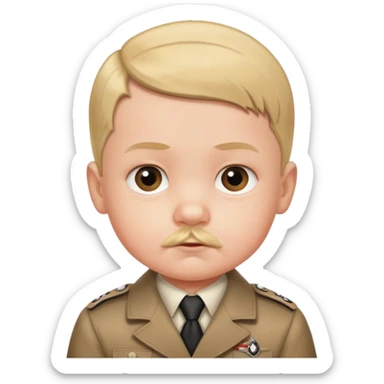Baby face Hitler sticker