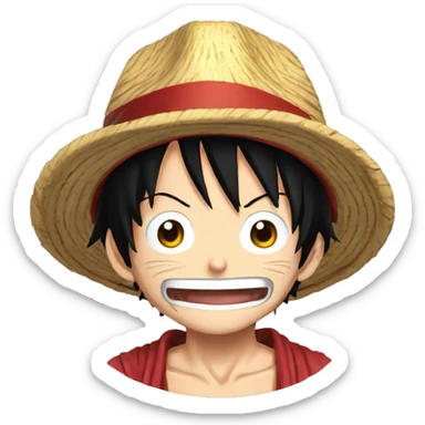 Monkey.D.Luffy con cicatriz sticker