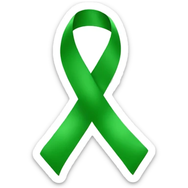 Green ribbon sticker