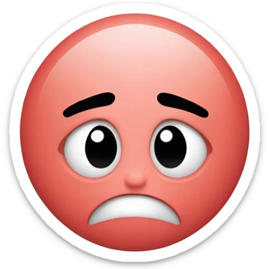 annoyed face with a  heart  sticker