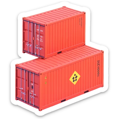 hazardous materials cargo container sticker