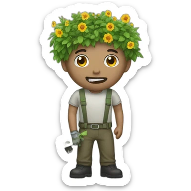 garden one half alive one half dead sticker