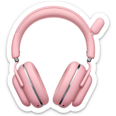 pink AirPods Max headphones sticker
