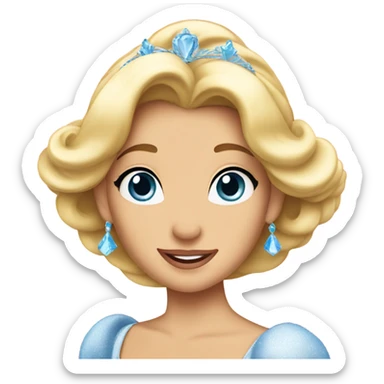 Cinderella Disney princess sticker
