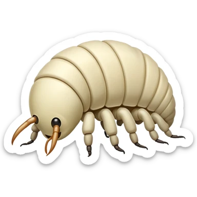 maggot crawling sticker