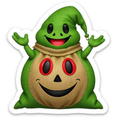 create Oogie boogie From nightmare before Christmas As Emojis that don’t already exists. sticker
