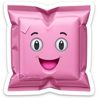 bubble gum packet sticker