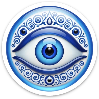 evil eye souvenir sticker