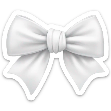 white bow sticker