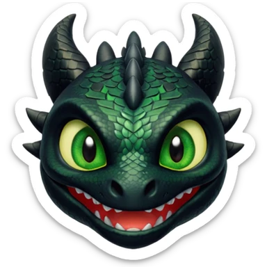Toothless face only from how to train your Dragon accurate  sticker