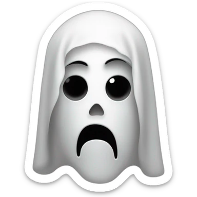 The ghost face sticker