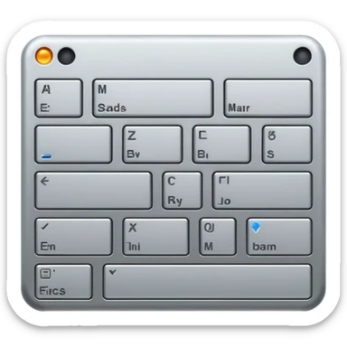 a search bar on a keyboard sticker