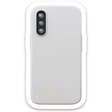 3d white cellphone sticker