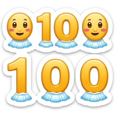 number 1 to 10 sticker