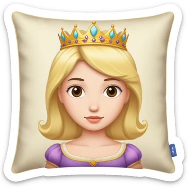 A pillow princess sticker