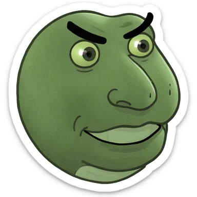 Face kissing sticker