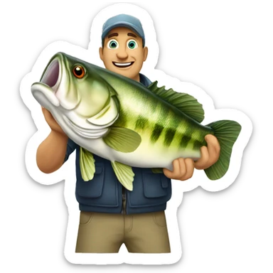 big bass bonanza slot fisherman sticker