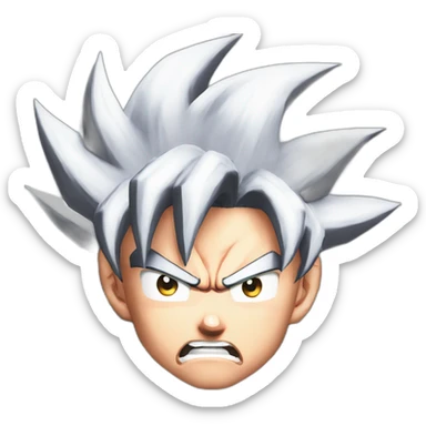 goku black angry sticker