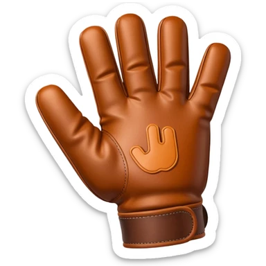 Pointer finger in a glove sticker