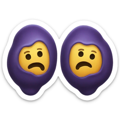 2 headed blob sticker