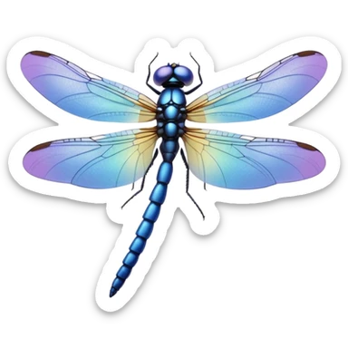 Periwinkle Dragonglfly sticker