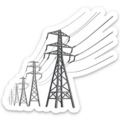 Power Lines sticker