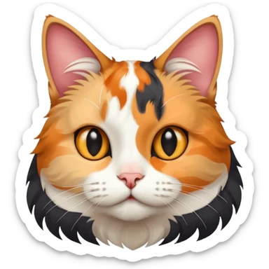 Cat sniffing  sticker