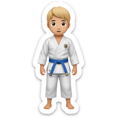 judo kid full body sticker