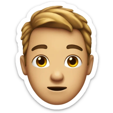 Awkward face, uncomfortable sticker