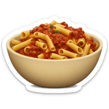 pasta with meat sauce in a bowl  sticker