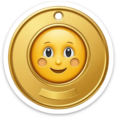 gold 1st place medal sticker