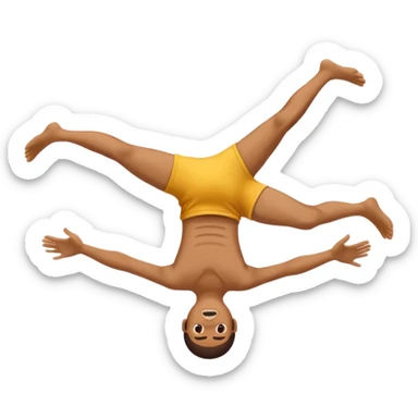 person doing a backflip  sticker