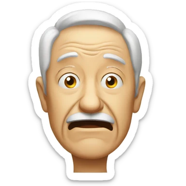 disoriented elderly sticker