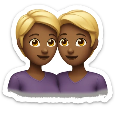 lesbian couple sticker