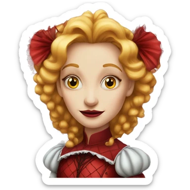 The red queen from alice in wonderland sticker