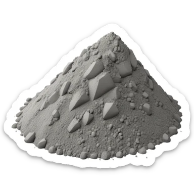 cement powder sticker