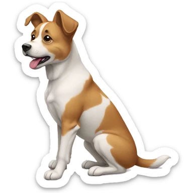chien qui joue sticker