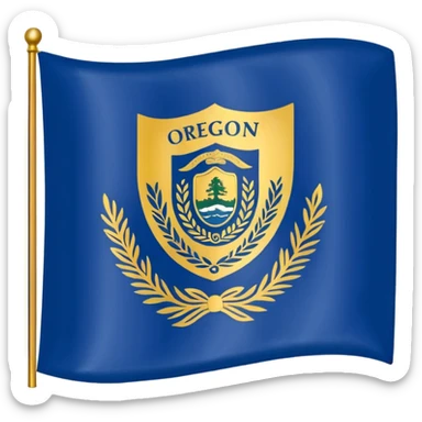 Flag of Oregon  sticker
