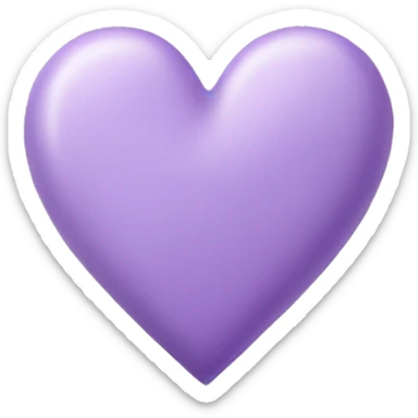 Lilac heart sticker