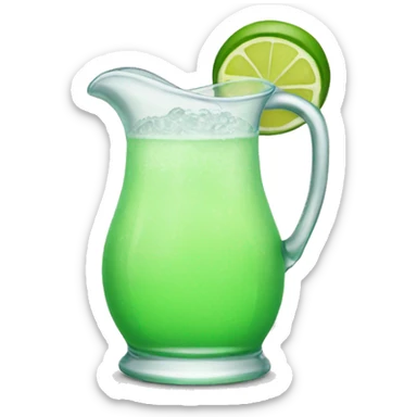 margarita pitcher with glasses sticker