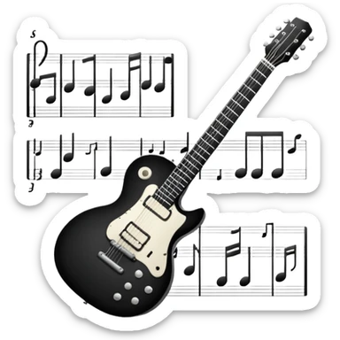 Guitar Tabulatur sticker