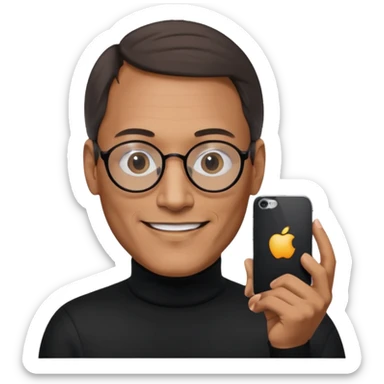 create a founder mode emoji like steve jobs

 sticker