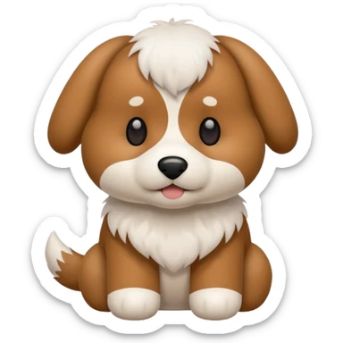 Plush dog toy  sticker