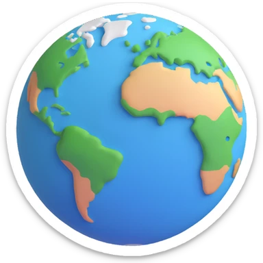 Earth emoji sticker