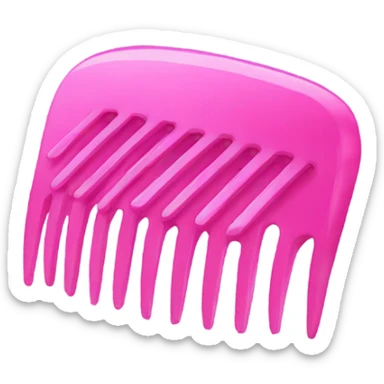 pink comb sticker